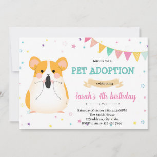 Invitación del mascota de cacerolas de cerdo de Gu