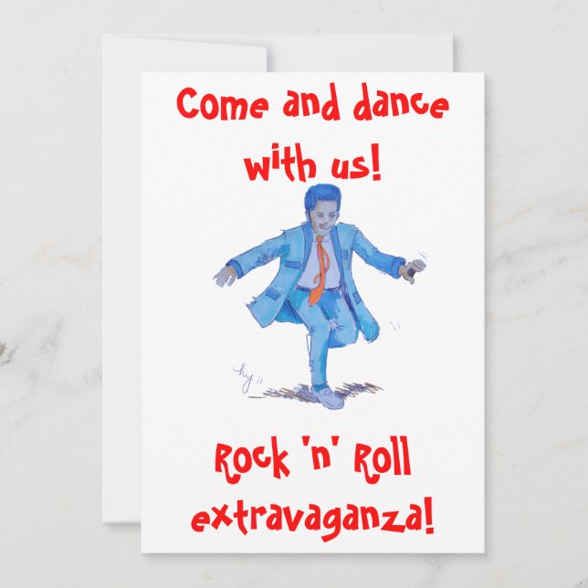 invitación del muchacho del peluche (Anverso)