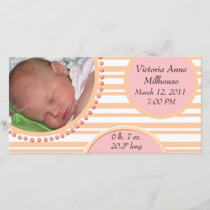 Invitación del nacimiento de la foto