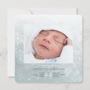 Invitación del nacimiento de la foto de la llegada