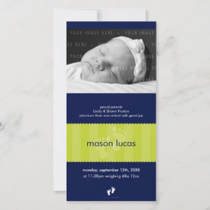 INVITACIÓN DEL NACIMIENTO DE LA FOTO:: pies