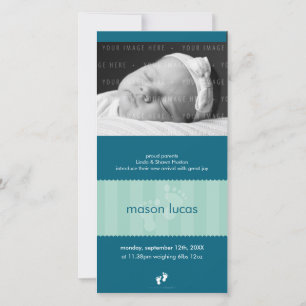 INVITACIÓN DEL NACIMIENTO DE LA FOTO:: pies