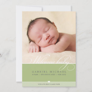 INVITACIÓN DEL NACIMIENTO DE LA FOTO:: tipo
