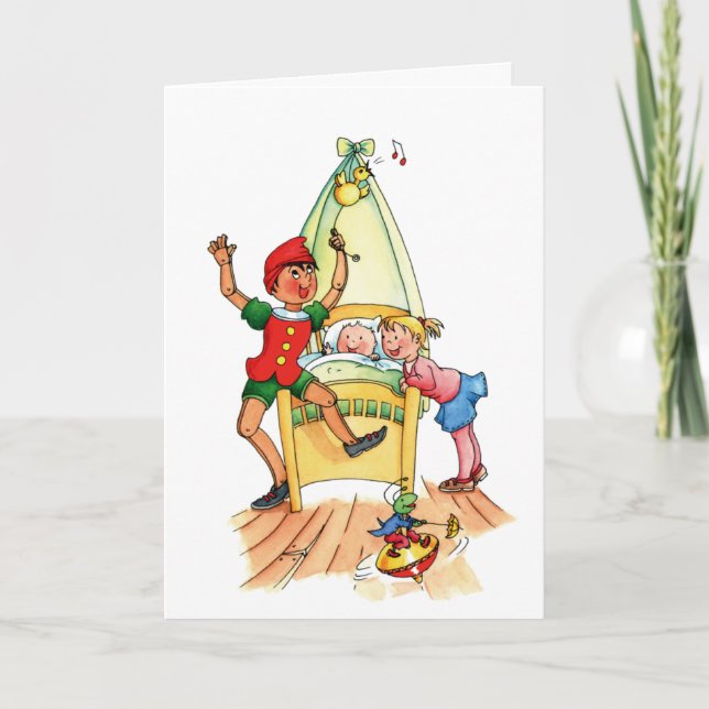 Invitación del nacimiento de la hermana grande de (Anverso)