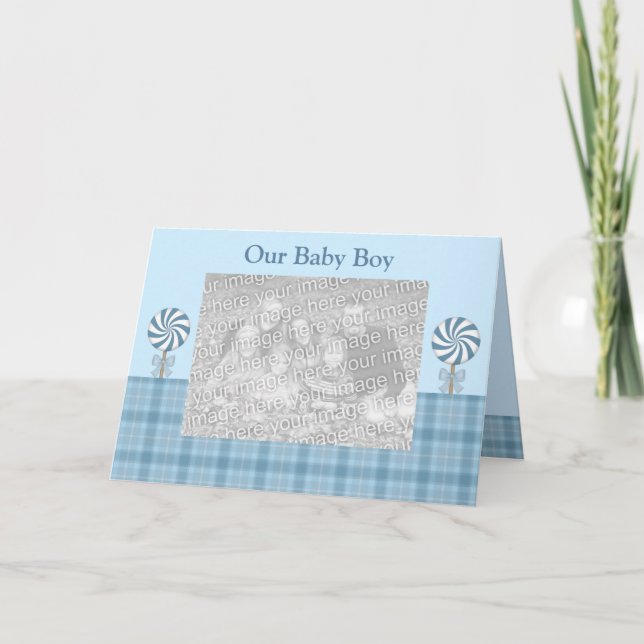 Invitación del nacimiento de los bebés del (Anverso)