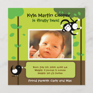 Invitación del nacimiento del bebé