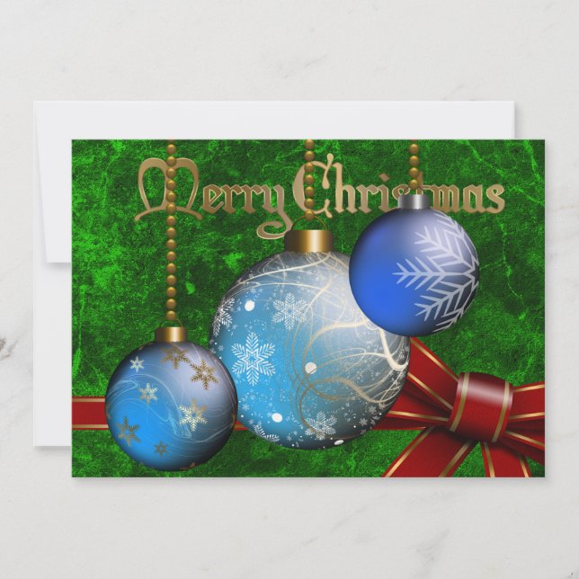 Invitación del navidad de la chuchería (Anverso)