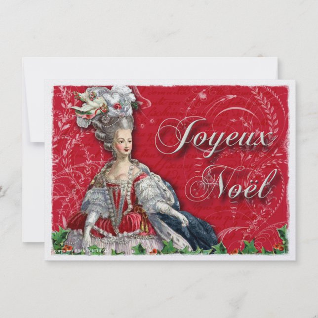 Invitación del navidad de Marie Antonieta Noel (Anverso)