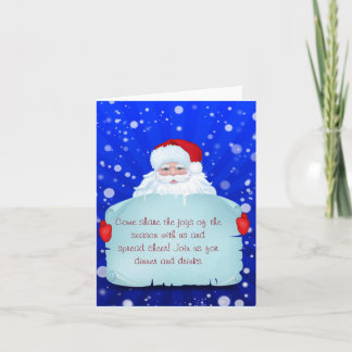 Invitación del navidad de Santa