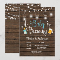 Invitación del niño BabyQ Coed BBQ Baby bebe invit