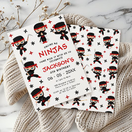 Invitación del niño de cumpleaños de un guerrero n