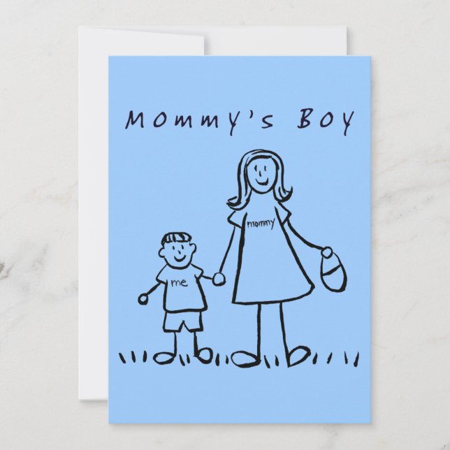 Invitación del niño de mamá o invitaciones (Anverso)