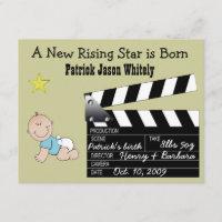 Invitación del niño estrella de cine