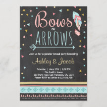 Invitación del niño o Chica a revelar género triba