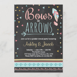 Invitación del niño o Chica a revelar género triba