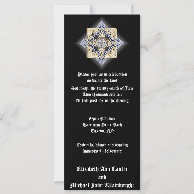 Invitación del nudo celta (Anverso)