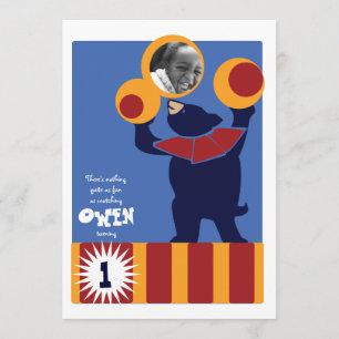 Invitación del oso circo