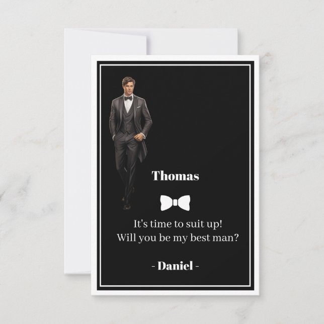 Invitación del Padrino de Boda (Anverso)