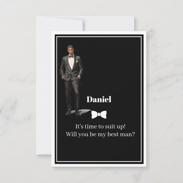 Invitación del Padrino de Boda (Anverso)