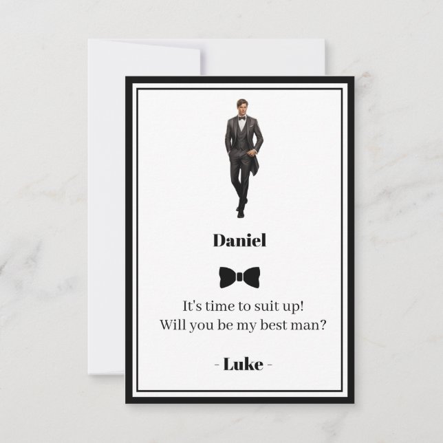 Invitación del Padrino de Boda (Anverso)
