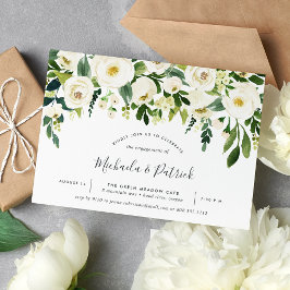 Invitación del partido Alabaster Floral Engagement