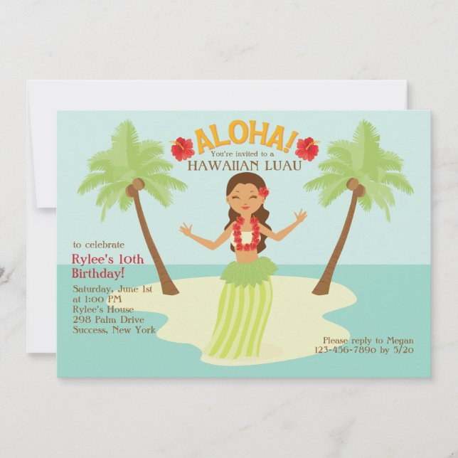 Invitación del partido Aloha (Anverso)