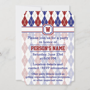 Invitación del Partido Americana Argyle