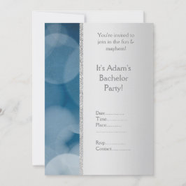 INVITACIÓN DEL PARTIDO BACHELOR DE la plata azul