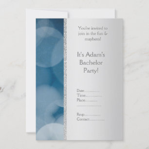 INVITACIÓN DEL PARTIDO BACHELOR DE la plata azul