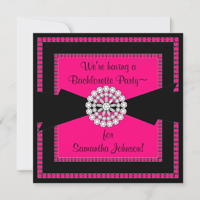 INVITACIÓN DEL PARTIDO BACHELORETTE (Anverso)