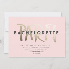 INVITACIÓN DEL PARTIDO BACHELORETTE // RELIEVE MET