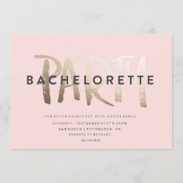 INVITACIÓN DEL PARTIDO BACHELORETTE // RELIEVE MET
