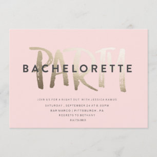 INVITACIÓN DEL PARTIDO BACHELORETTE // RELIEVE MET