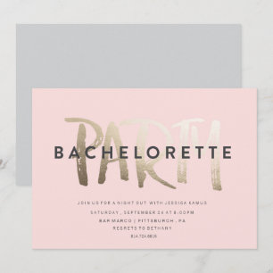 INVITACIÓN DEL PARTIDO BACHELORETTE // RELIEVE MET