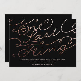 INVITACIÓN DEL PARTIDO BACHELORETTE // una última