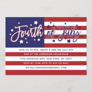 Invitación del partido Bandera Americana el 4 de j