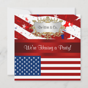 Invitación del Partido Bandera de Estados Unidos A