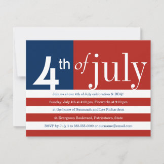 Invitación del partido Bandera de Estados Unidos e