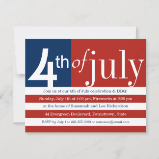 Invitación del partido Bandera de Estados Unidos e