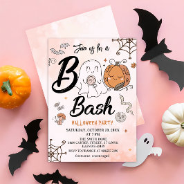 Invitación del partido Bash Bash de calabaza Boo H