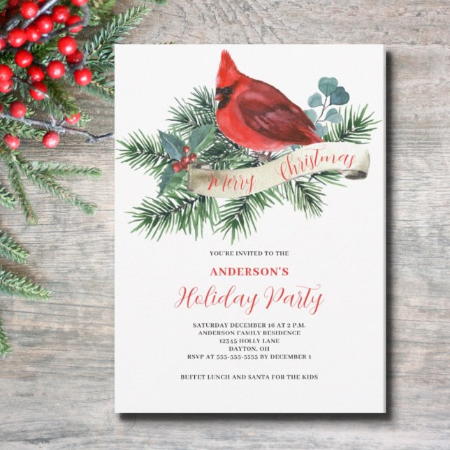 Invitación del Partido Cardenal Rojo navidades (Subido por el creador)
