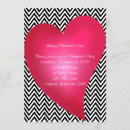 Invitación del partido Chevron Heart El día de San