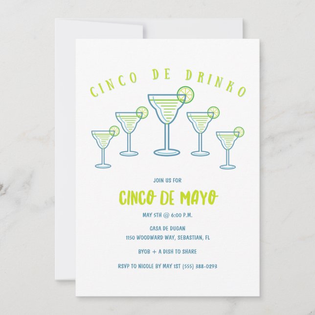 Invitación del partido Cinco de Mayo (Anverso)