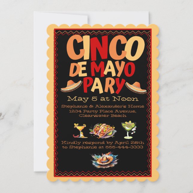 Invitación del partido Cinco De Mayo (Anverso)