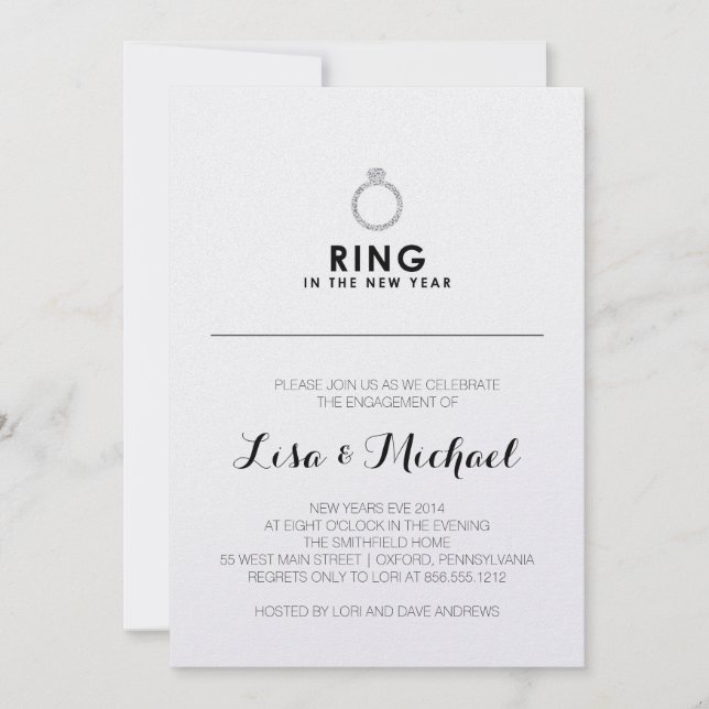 Invitación del Partido Compromiso de Año Nuevo (Anverso)