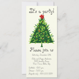 Invitación del partido Conifer Navidades Contempor