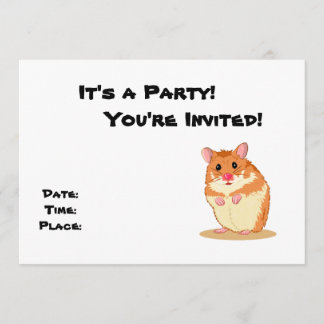 Invitación del partido Cudged Hamster