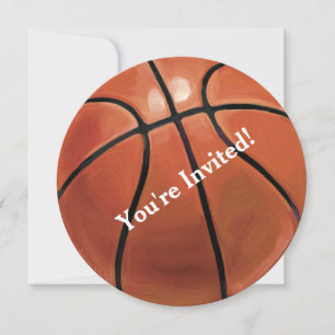 Invitación del partido de baloncesto