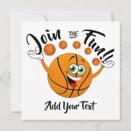 Invitación del partido de baloncesto