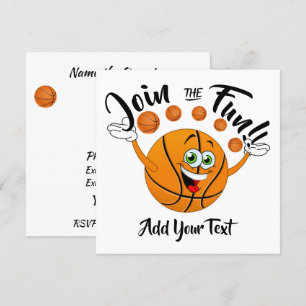 Invitación del partido de baloncesto